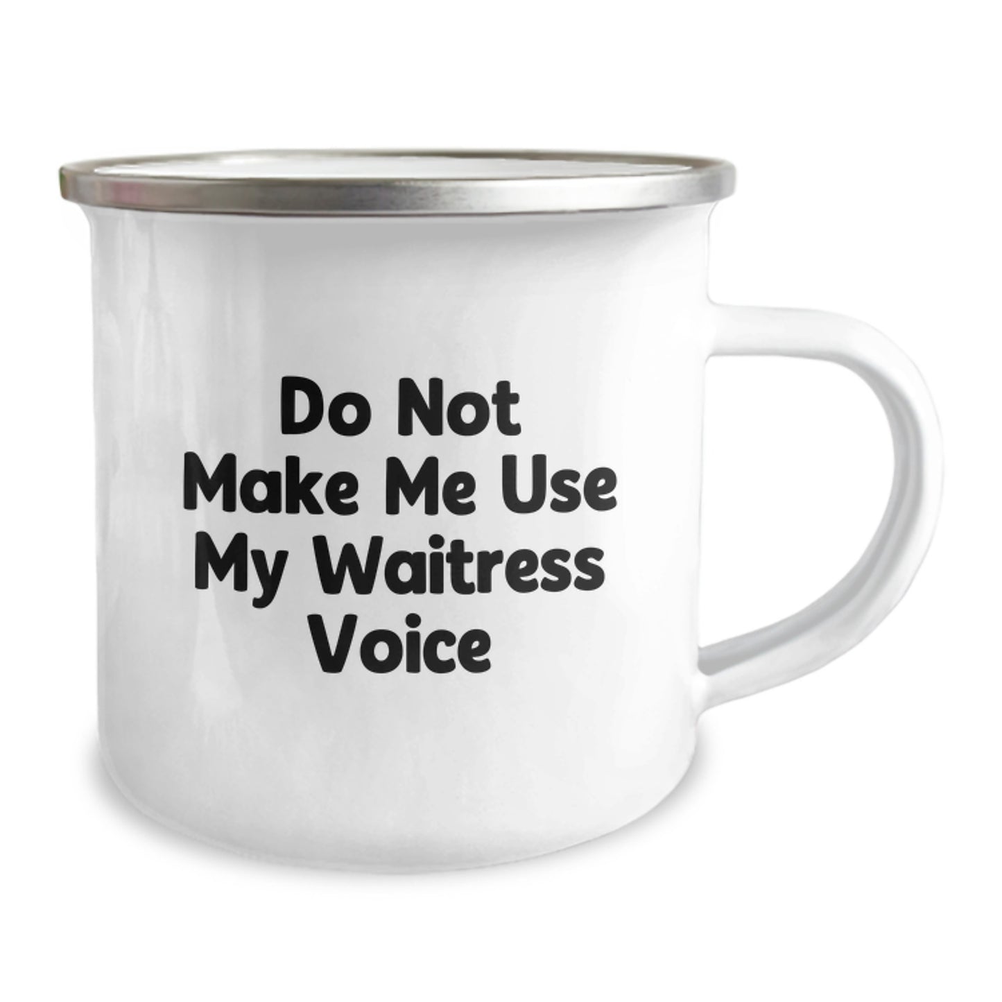 Premium Waitress Quote Keepsake Camping Mug for Him Birthday Gift - Image 2