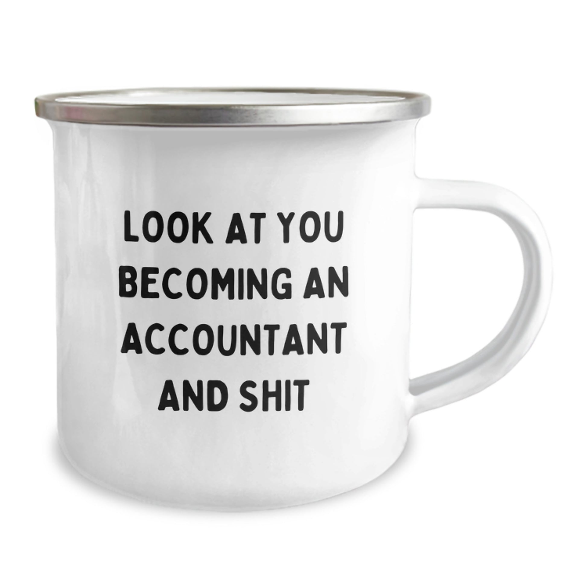 Birthday Gift for Her Accountant Camping Mug Present with Bold Quote - Image 2