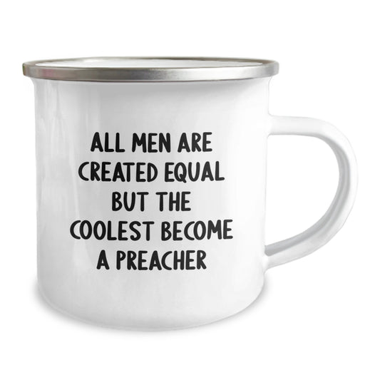Funny Preacher Gifts for Men, Father's Day Unique Ideas, Camping Mug for Preacher Enthusiasts, Gifts from Friends for Dad - Image 2