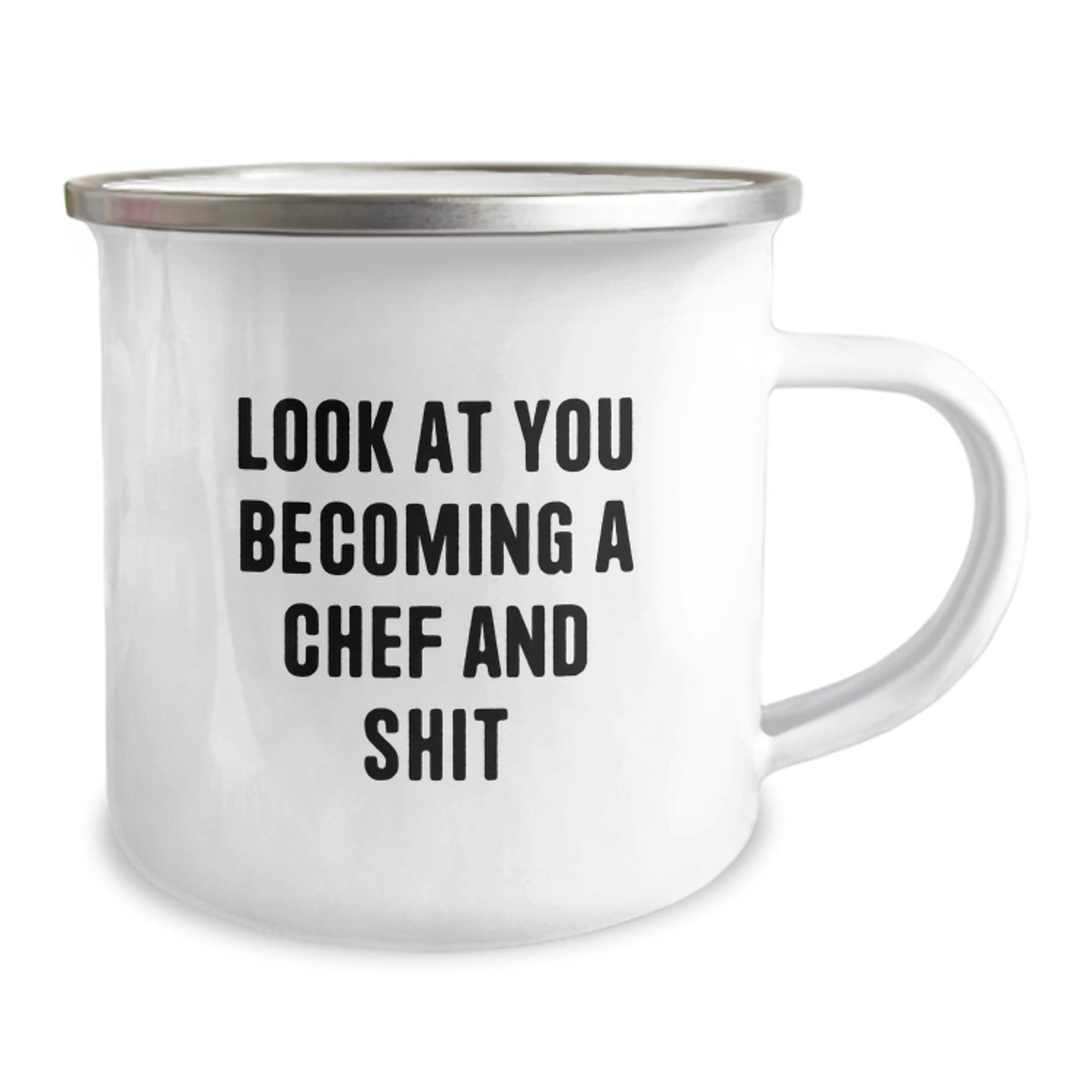 Chef Keepsake Camping Mug for Him Birthday Gift with Bold Quote - Image 2