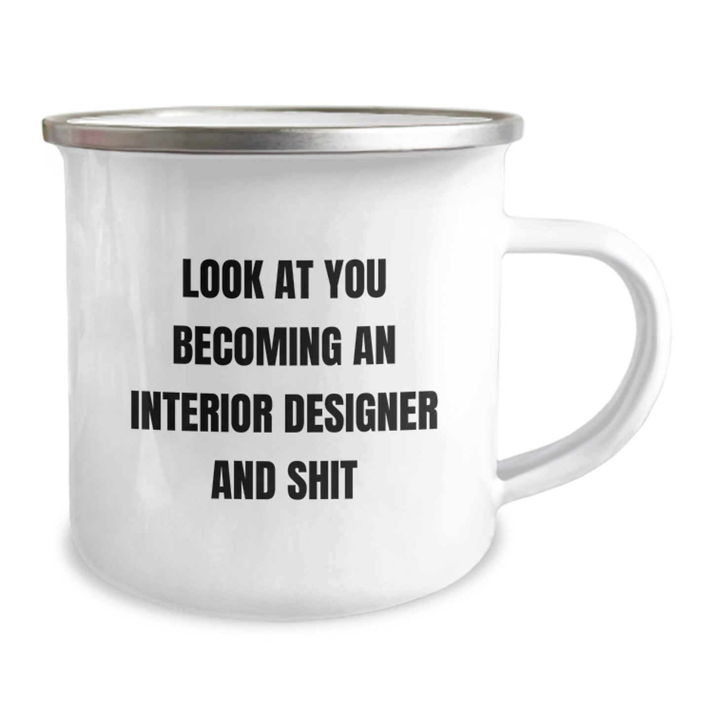 Interior Designer Keepsake Camping Mug for Him Birthday Gift with Quote - Image 2