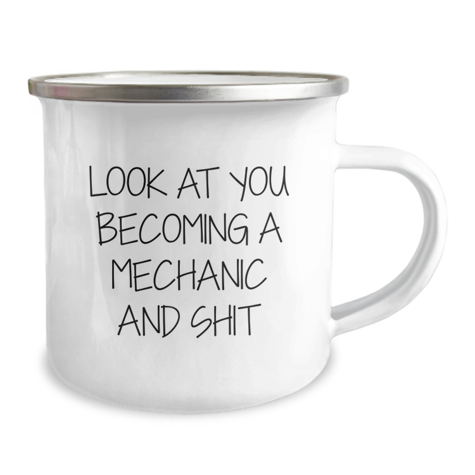 Mechanic Keepsake Camping Mug for Him Birthday Gift With Enamel Finish - Image 2