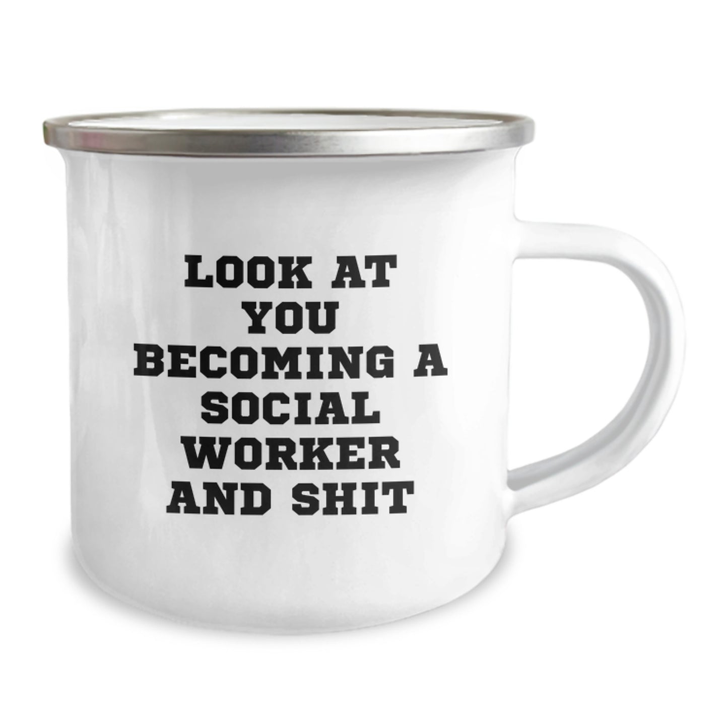 Funny Social Worker Gifts from Family for Social Workers - Look At You Becoming A Social Worker And Shit, Unique Mom's Day Gifts for Social Worker Friends - Image 2