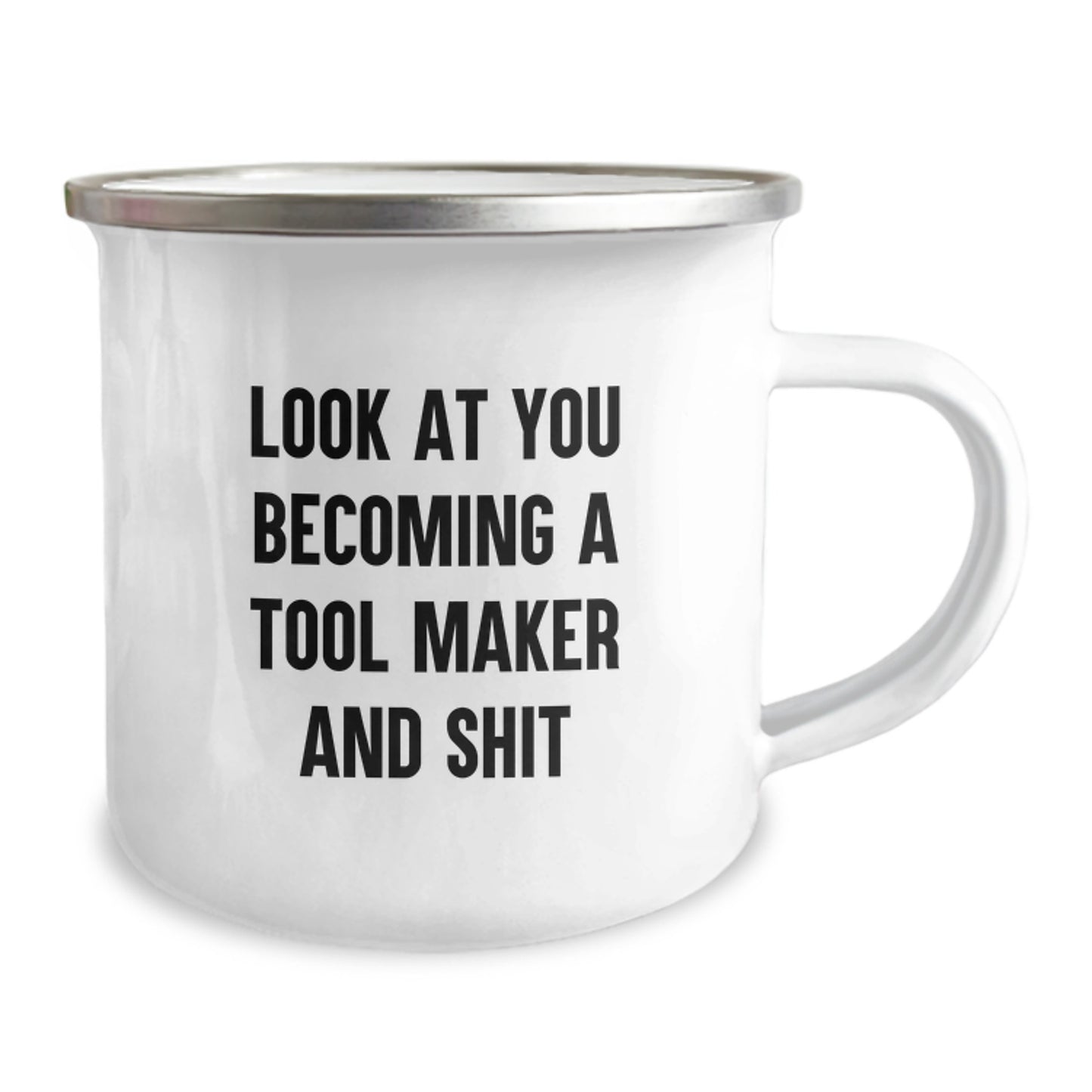 Tool Maker Keepsake Camping Mug for Him Birthday Gift with Enamel Finish - Image 2
