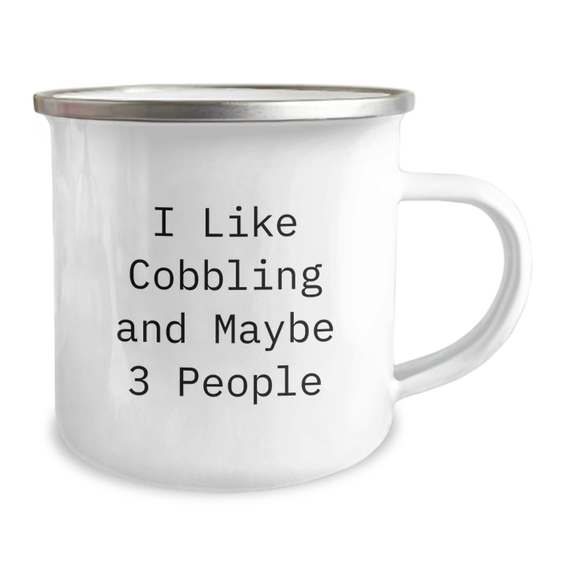 Birthday Gift Keepsake Camping Mug for Him – I Like Cobbling And Maybe 3 - Image 2