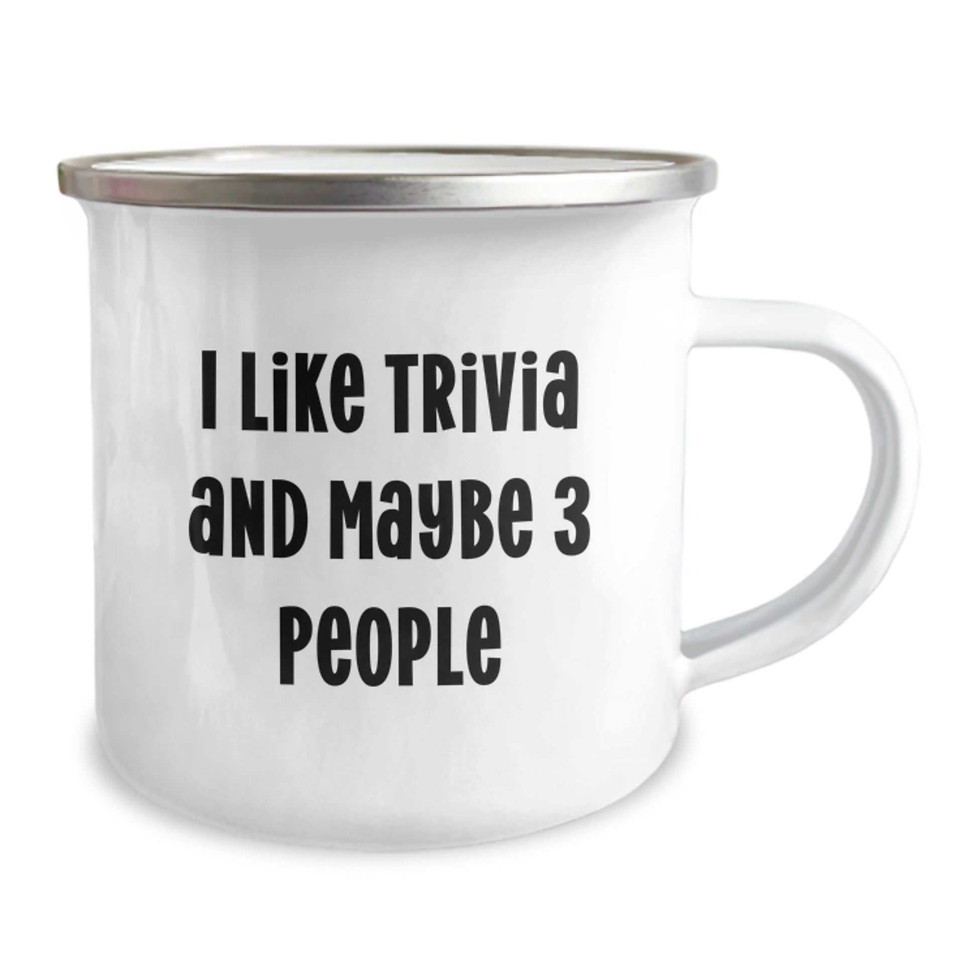 Funny Trivia Gifts for Men Graduation Unique Gifts from Friends, I Like Trivia And Maybe 3 People Trivia Camping Mug, Funny Graduation Gifts for Friends - Image 2