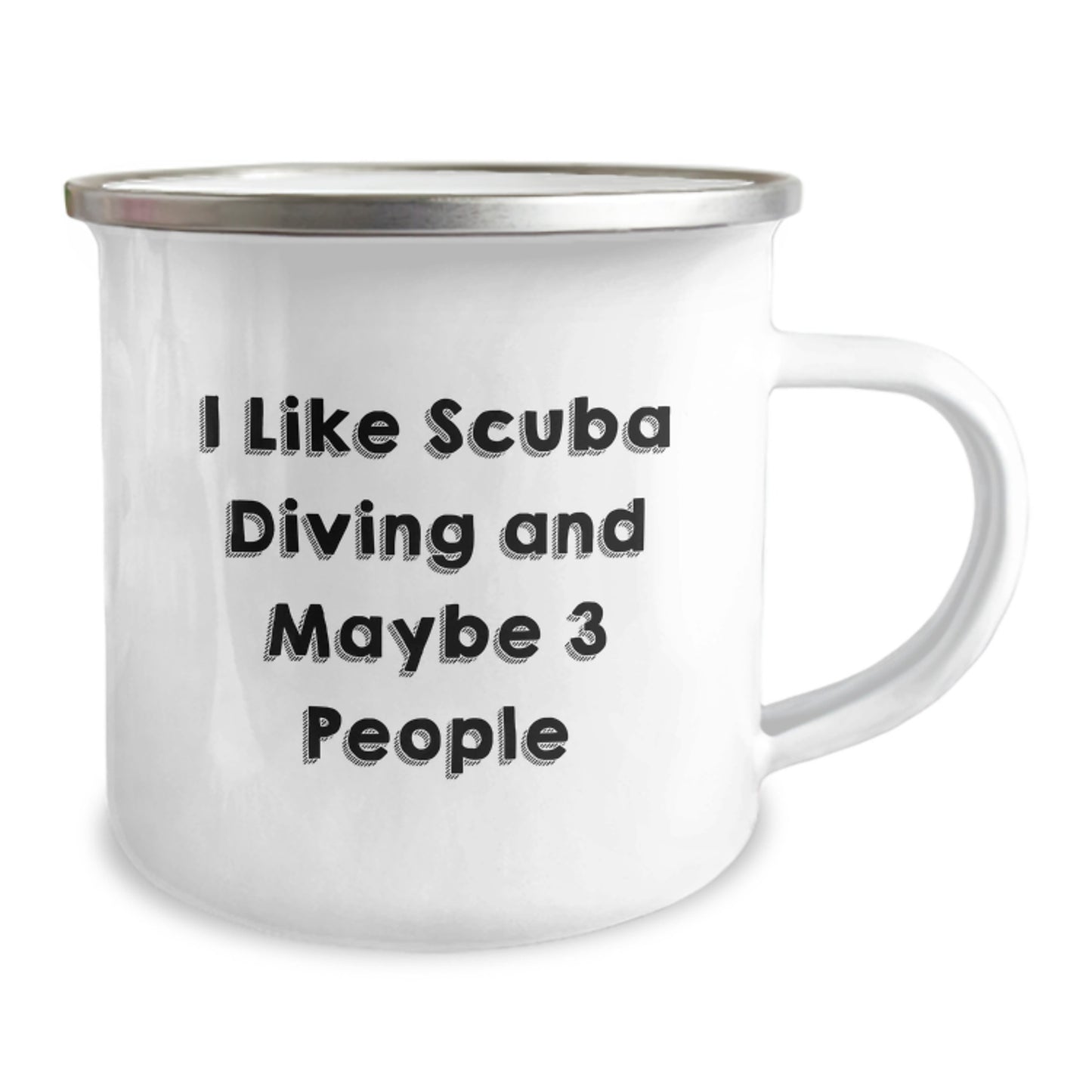 Funny Scuba Diving Gifts for Mom - I Like Scuba Diving And Maybe 3 People - Unique Mother's Day Camping Mug Gifts from Family - Image 2