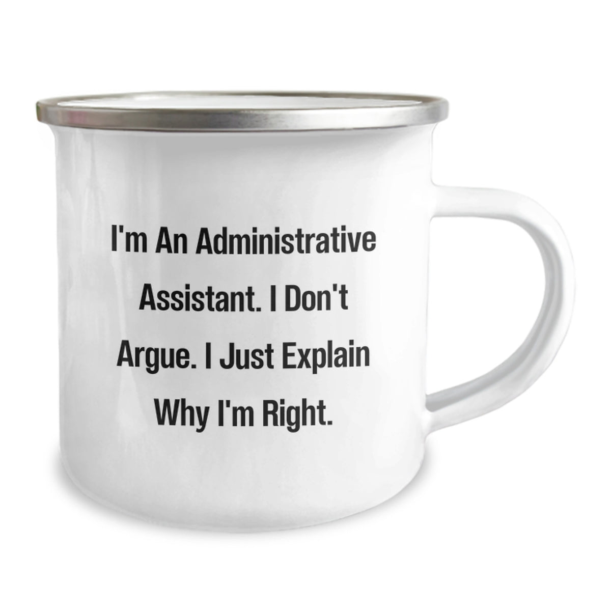Funny Quotes For Administrative Assistant Camping Mug Gifts on Birthday Unique from Coworkers - Image 2