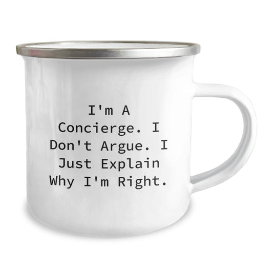 Funny Concierge Camping Mug Gifts from Men to Mom for Mother's Day Unique Ideas, Inspirational Quote for Her - Image 2