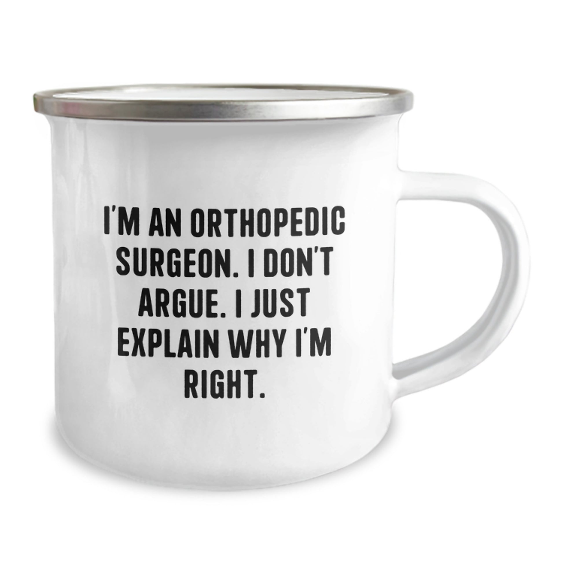 Orthopedic Surgeon Keepsake Camping Mug for Him Birthday Gift Stainless - Image 2