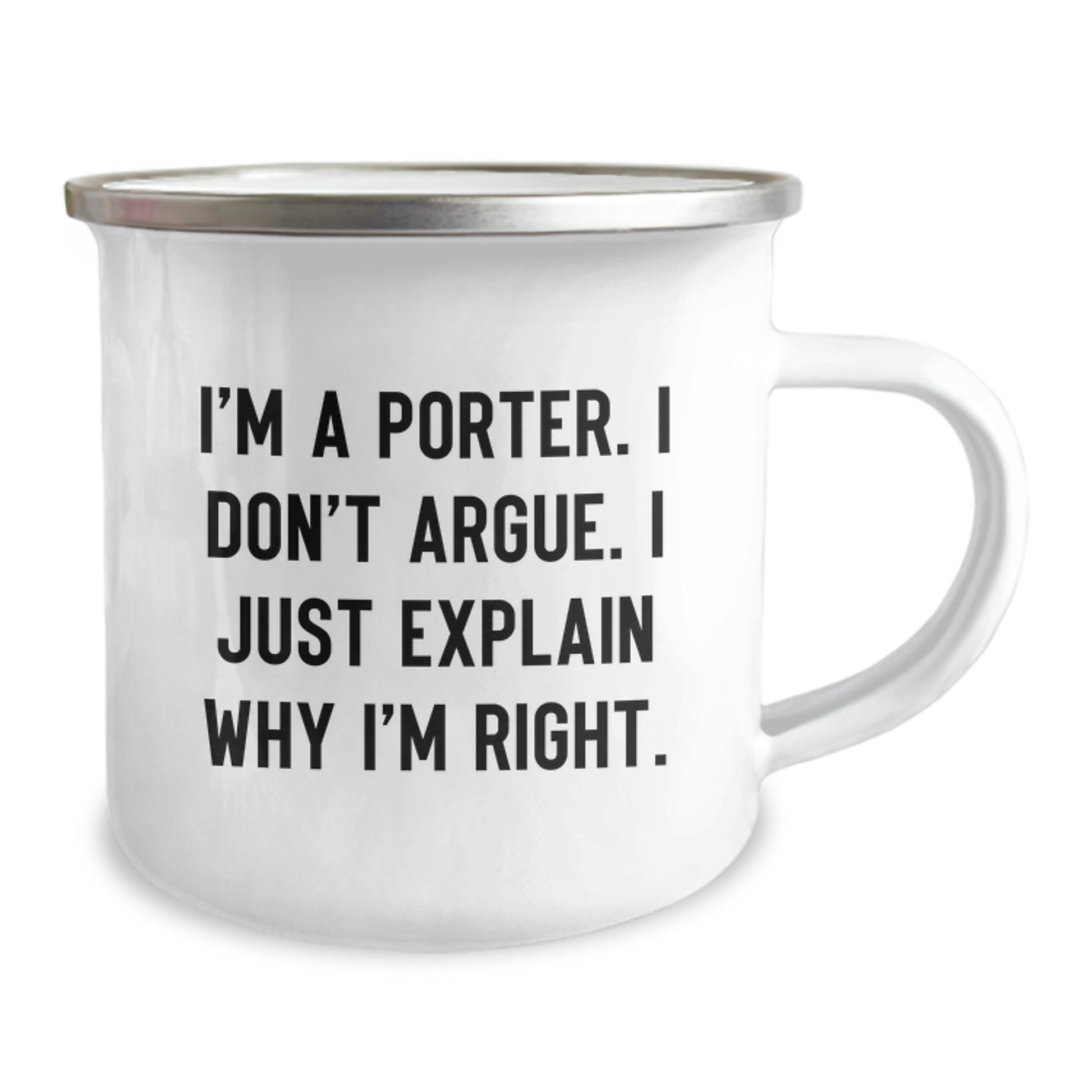 Unique Gifts from Men to Porter for Valentine's - Funny Camping Mug - Image 2