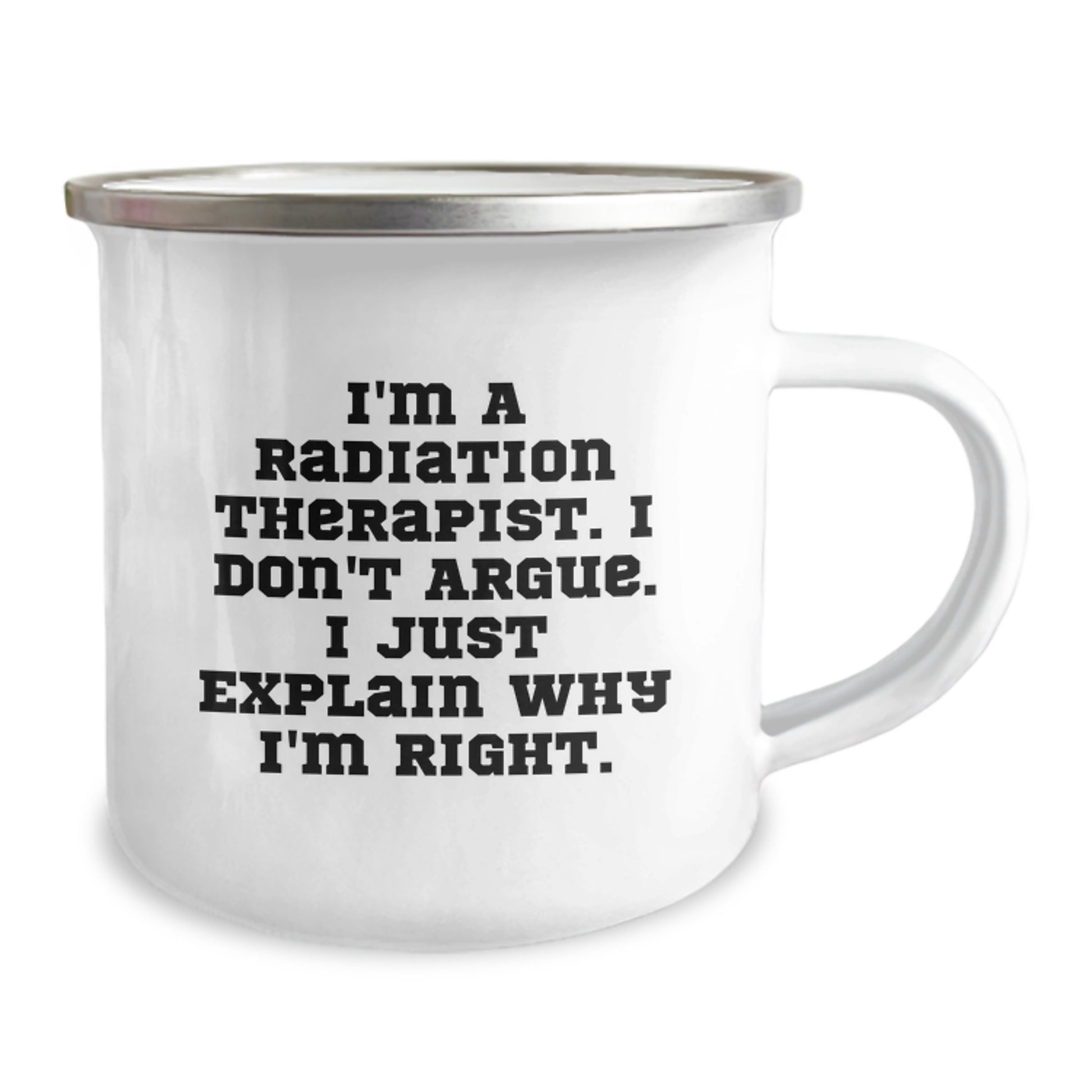 Funny Radiation Therapist Gifts, Mother's Day Unique Gifts from Men, Radiation Therapist Camping Mug - Image 2
