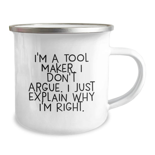 Gifts from Family to Tool Maker - Funny Camping Mug for Tool Maker Graduation Unique Gifts, Perfect for Tool Maker Enthusiasts, Funny Mug for Tool Maker Friends - Image 2