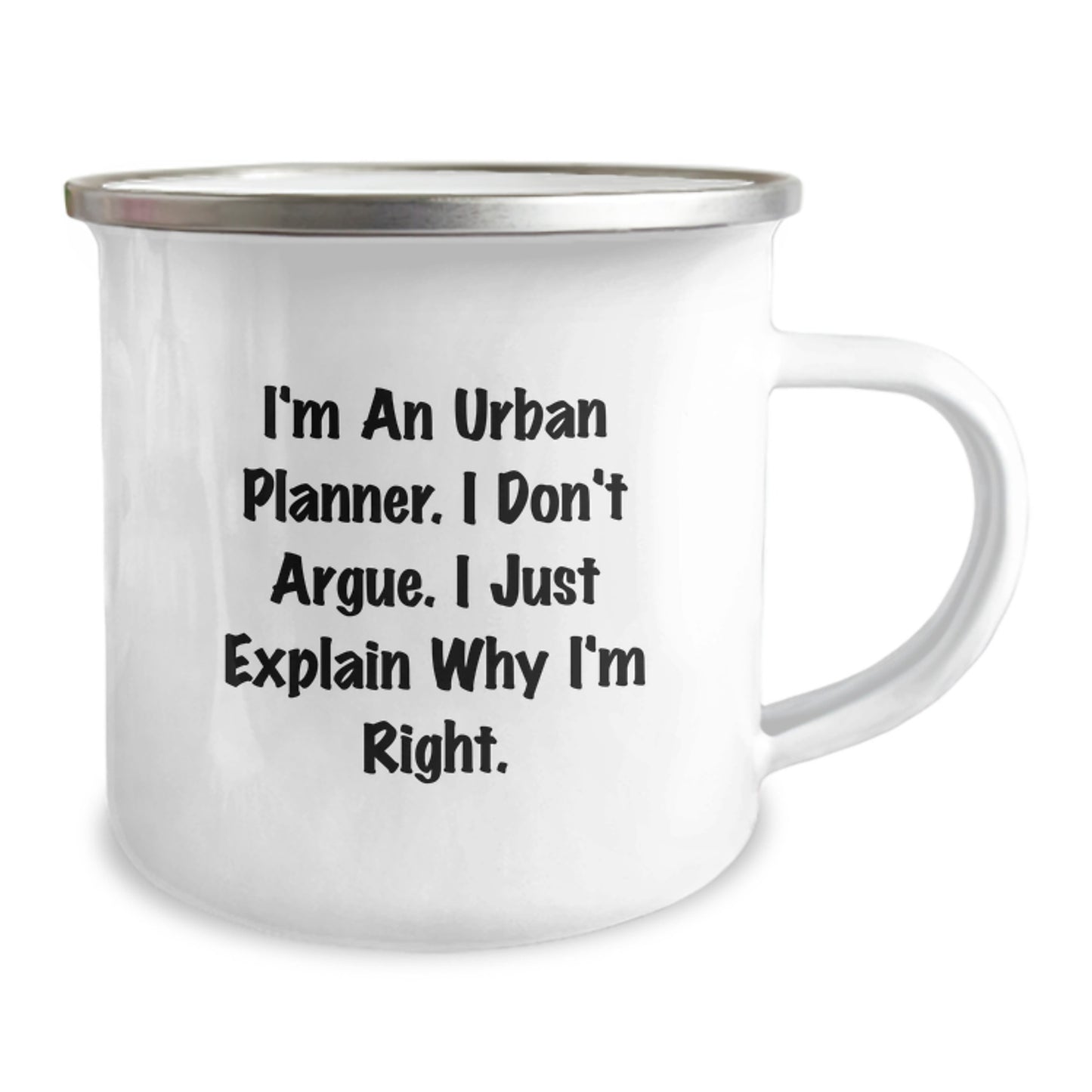 Urban Planner Camping Mug - Funny Gift for Men or Women Graduation Unique - I'm An Urban Planner, Gifts from Family to Friends, 12 oz Stainless Steel with Colorful Enamel Finish - Image 2