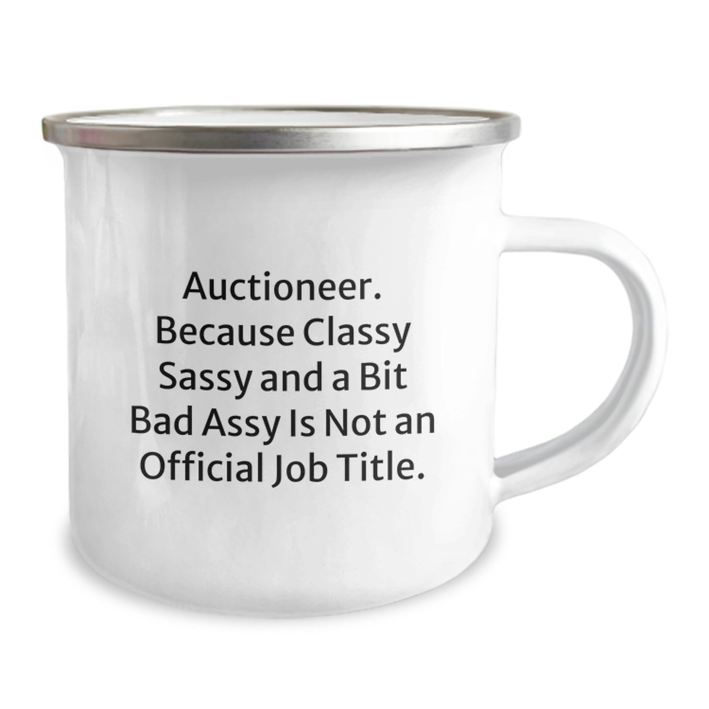 Birthday Gift Camping Mug for Her Auctioneer Present - Image 2
