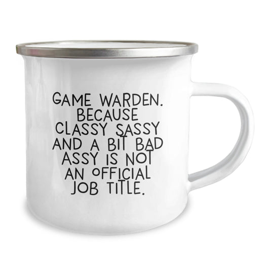 Funny Game Warden Camping Mug Gifts, Graduation Unique Gifts for Men, Funny Quotes About Game Warden, Gifts from Friends to Friends - Funny Sassy Game Warden Mug - Image 2