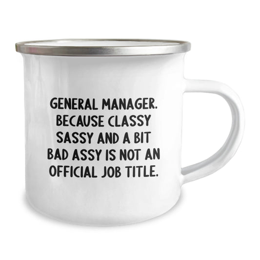 Funny General Manager Quotes Gifts for General Manager Men Camping Mug Graduation Unique Gifts from Friends - Image 2