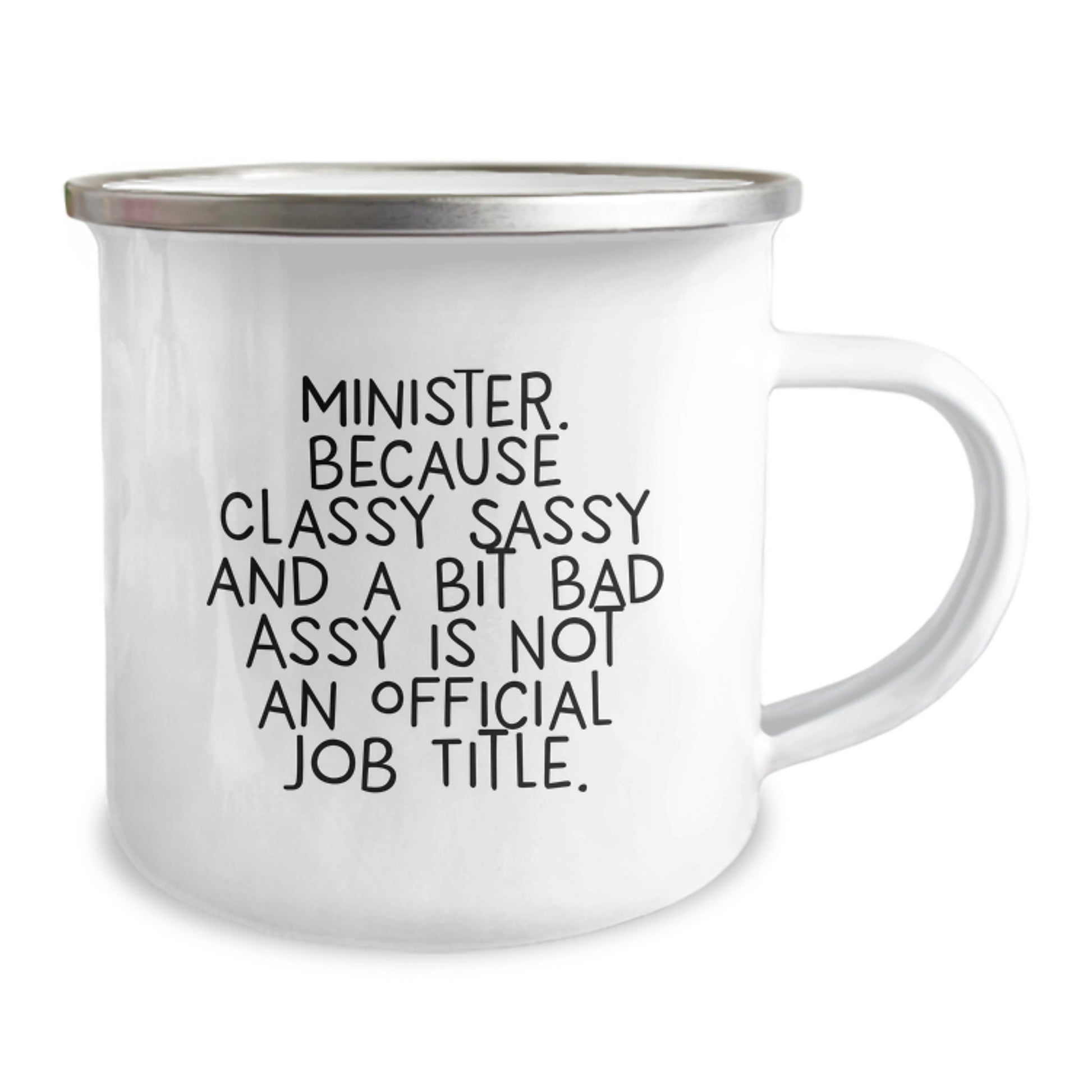 Funny Minister Camping Mug Gifts for Her - Classy Sassy and a Bit Fearlessy Minister Gifts from Mom - Image 2