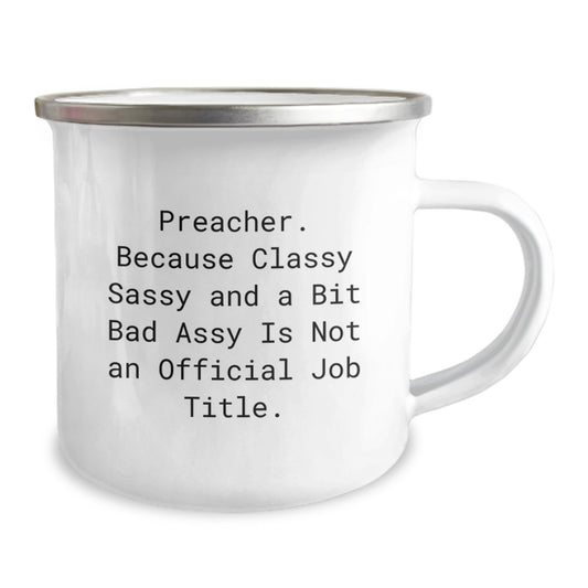 Funny Preacher Gifts from Men for Preacher - Preacher Camping Mug, Valentine's Unique Gifts - Image 2
