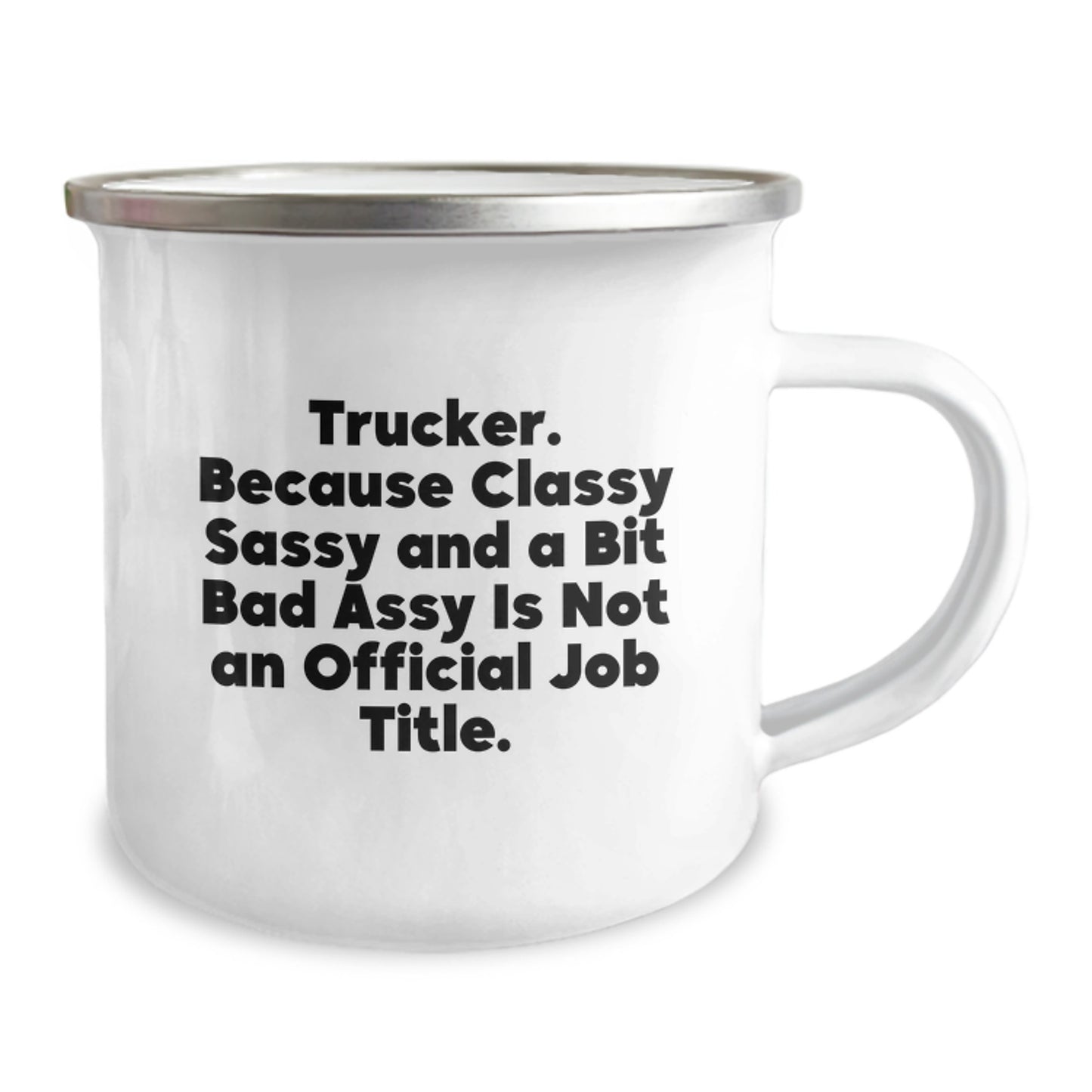Trucker Keepsake Camping Mug for Him Birthday Gift Classic Steel - Image 2