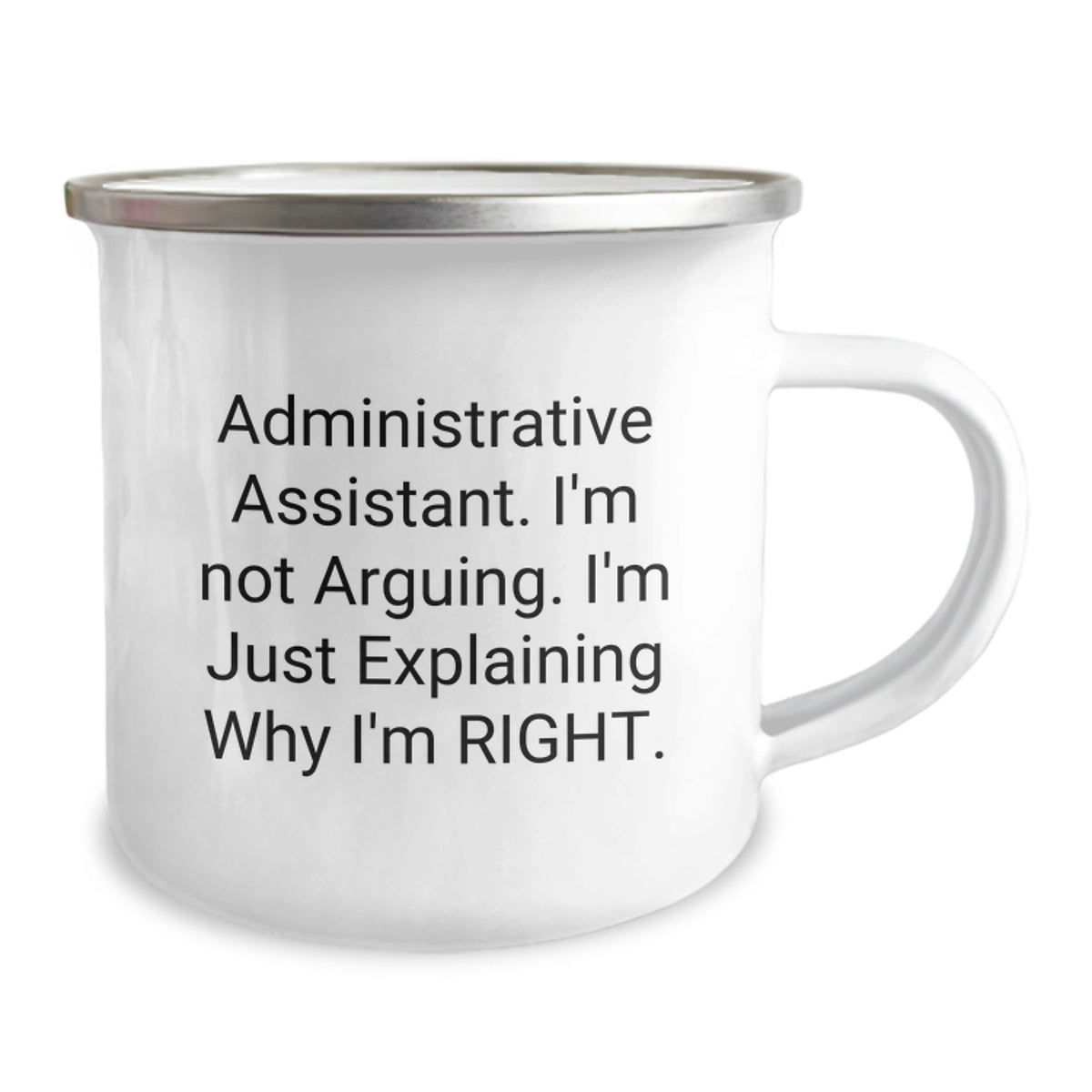 Funny Gifts for Administrative Assistant Birthday Camping Mug - Image 2