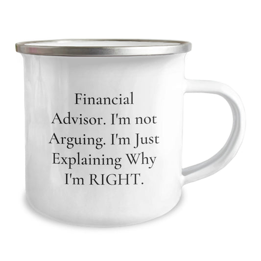 Cute Financial Advisor Gifts from Family for Men Funny Valentine's Unique Camping Mugs - Image 2