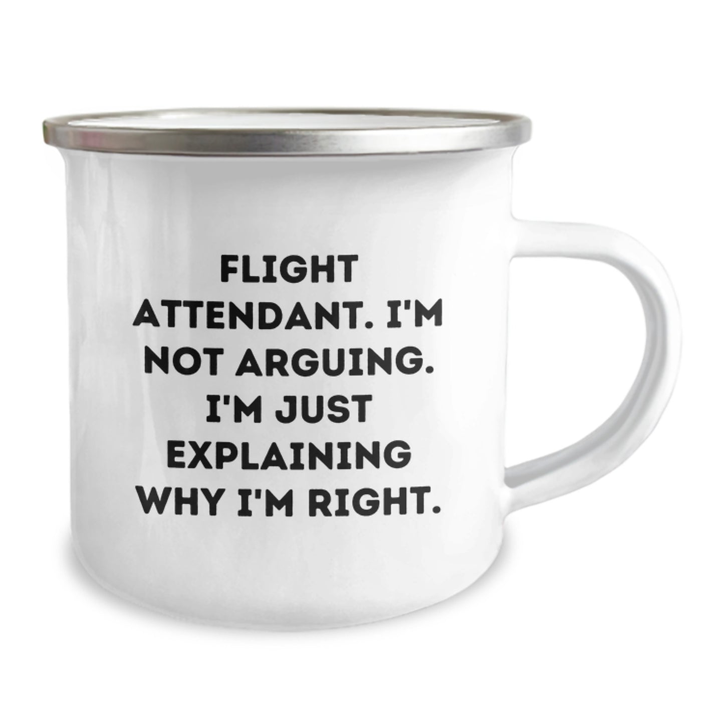 Gifts from Men to Flight Attendants, Funny Flight Attendant Camping Mug, Mother's Day Unique Gifts for Flight Attendants - Image 2
