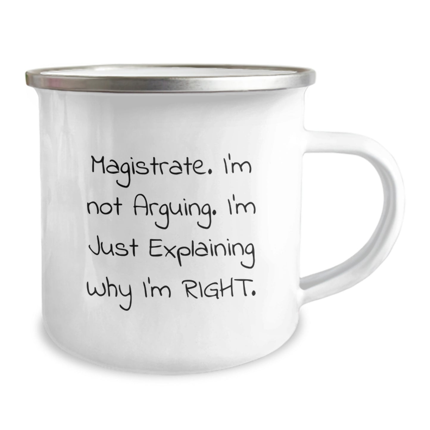 Magistrate Keepsake Camping Mug for Him Birthday Gift with Enamel Finish - Image 2