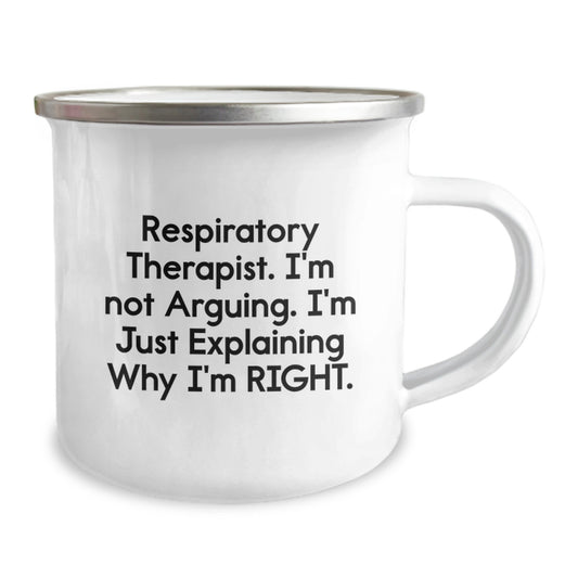 Funny Respiratory Therapist Gifts from Men to Respiratory Therapist for Birthday Unique Camping Mugs Explaining Right, Gifts for Respiratory Therapist Birthday Fun - Image 2