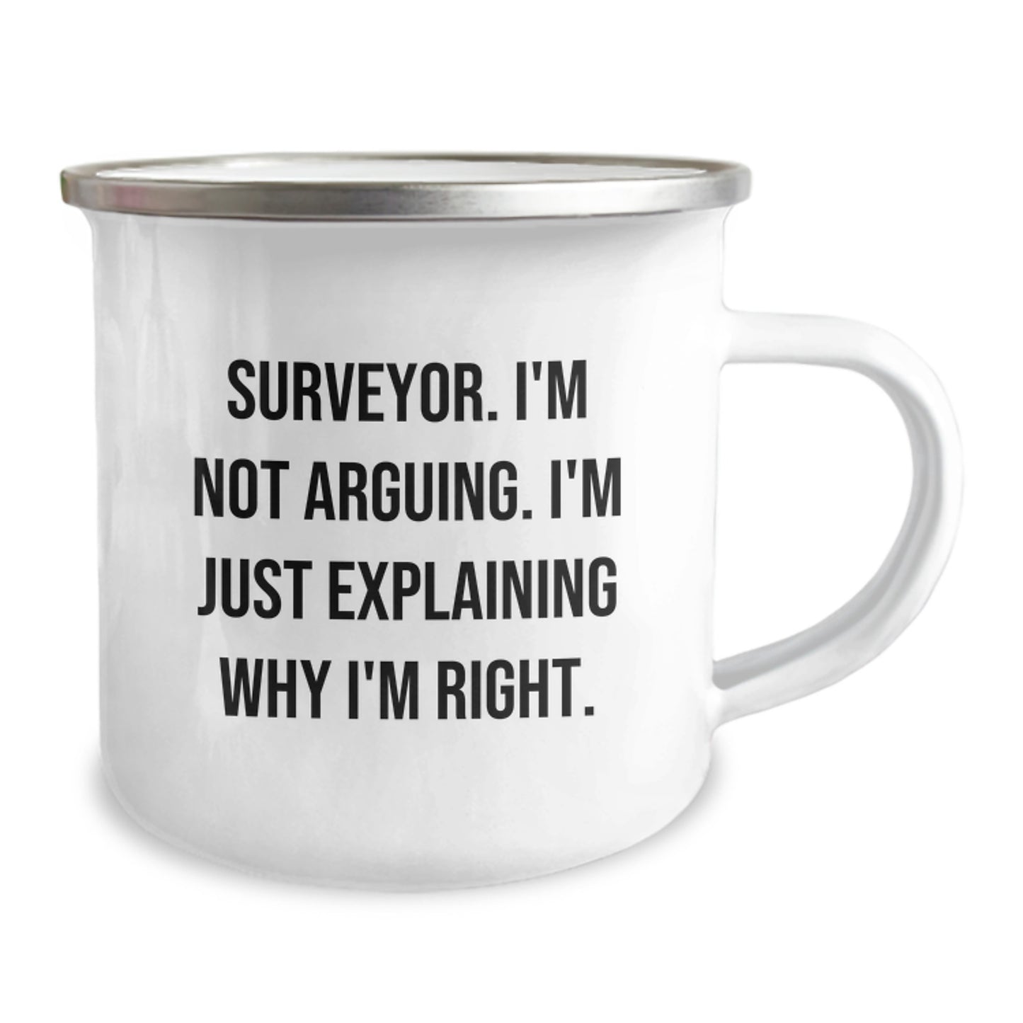 Funny Surveyor Gifts for Men from Friends, Camping Mug - Perfect Valentine's Unique Gifts for Surveyor Lovers - Surveyor Enthusiast Coffee Mug - Image 2