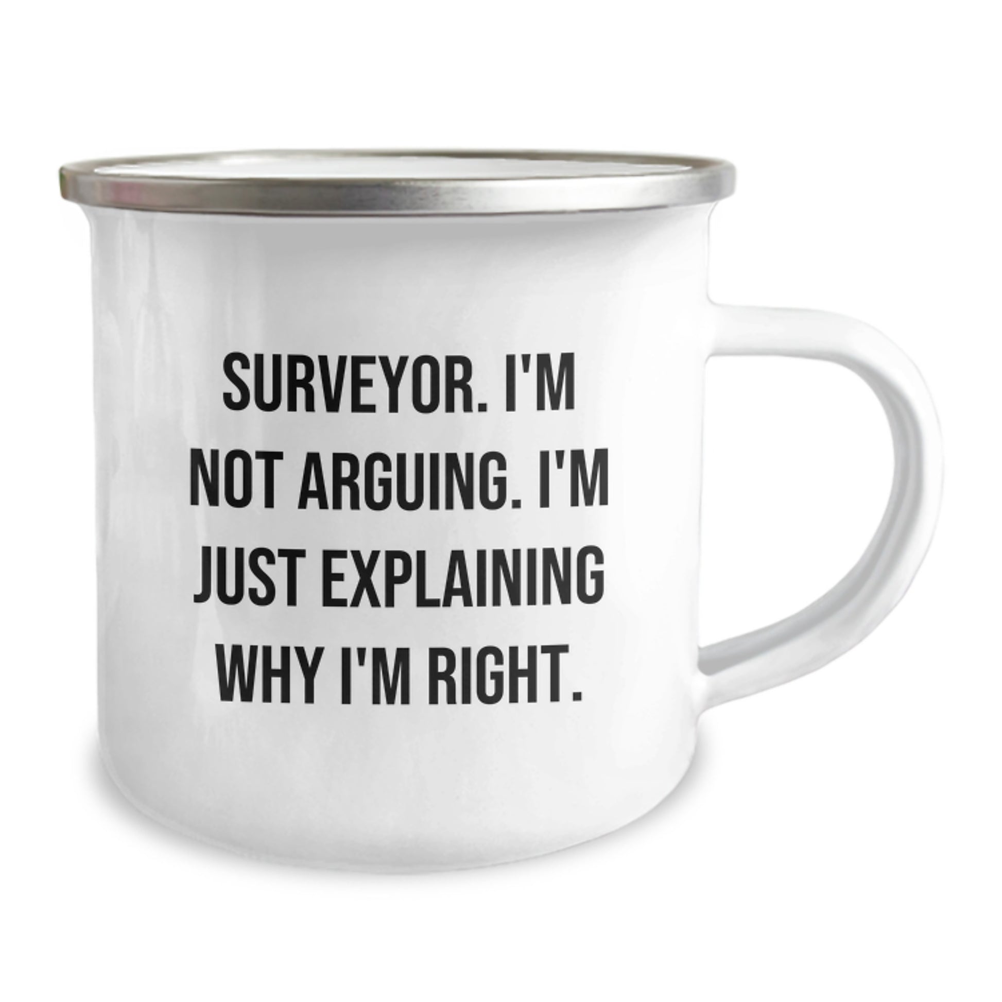 Funny Surveyor Gifts for Men from Friends, Camping Mug - Perfect Valentine's Unique Gifts for Surveyor Lovers - Surveyor Enthusiast Coffee Mug - Image 2
