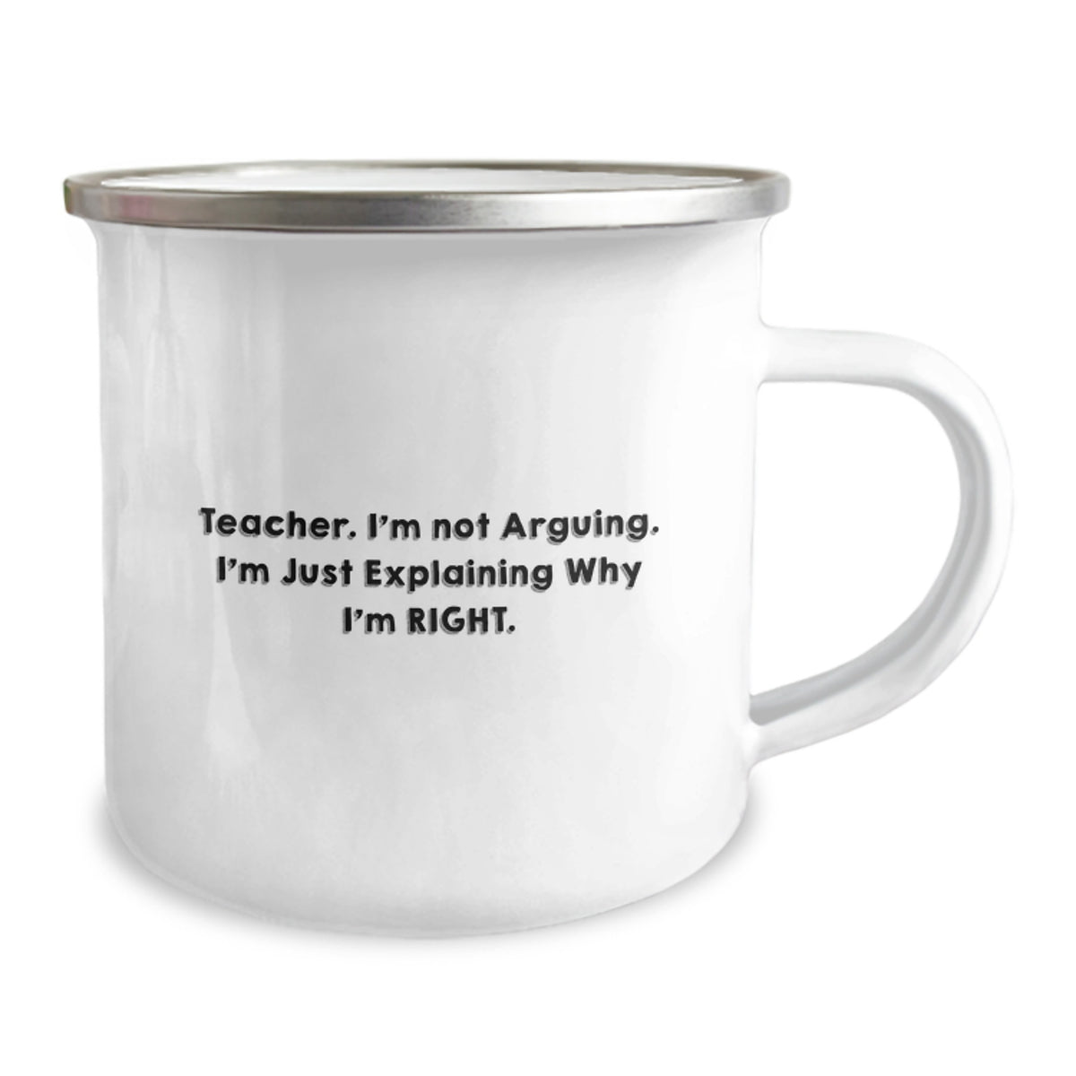 Funny Teacher Gifts for Him, Unique Camping Mug, Teacher I'm Not Arguing, Inspirational Birthday Unique Gifts from Men - Image 2