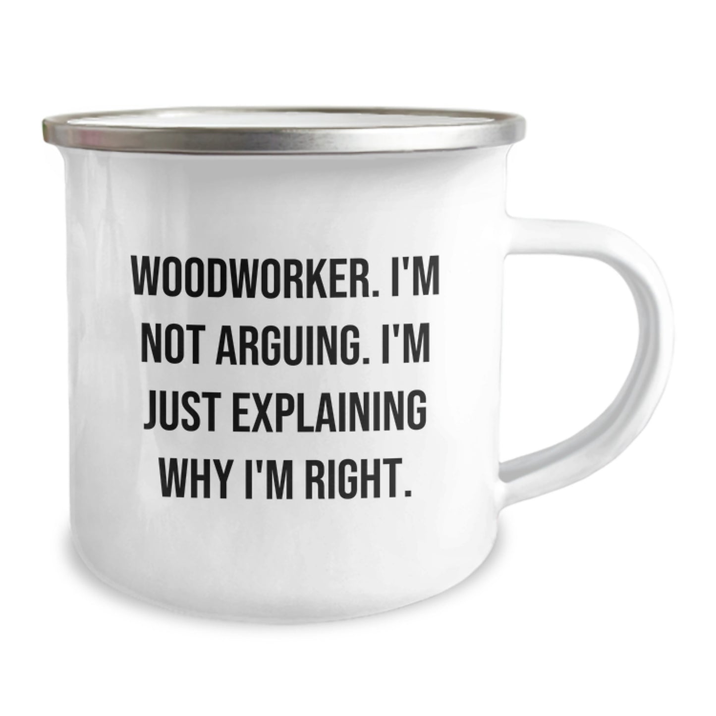 Woodworker Keepsake Camping Mug for Him Birthday Gift - Image 2