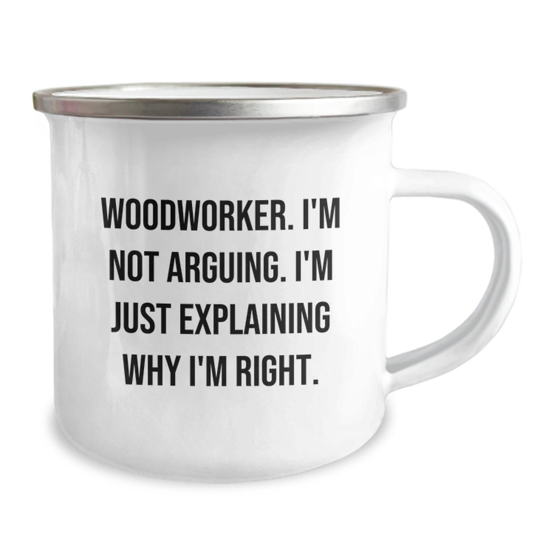 Woodworker Keepsake Camping Mug for Him Birthday Gift - Image 2