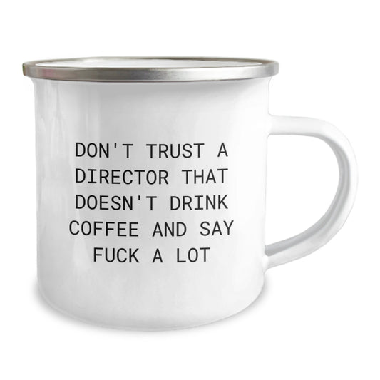Director Funny Camping Mug Idea for Coworkers Birthday Gift - Image 2