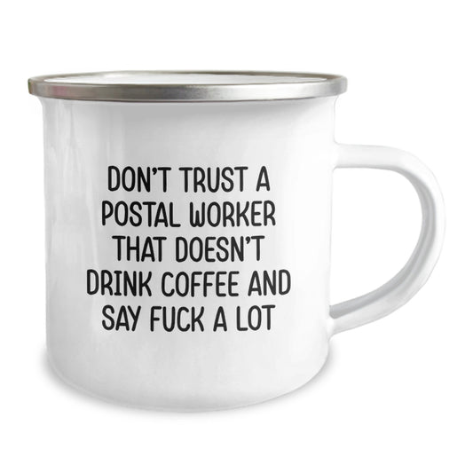 Postal Worker Camping Mug Idea Birthday Gift Surprise for Coworkers - Image 2