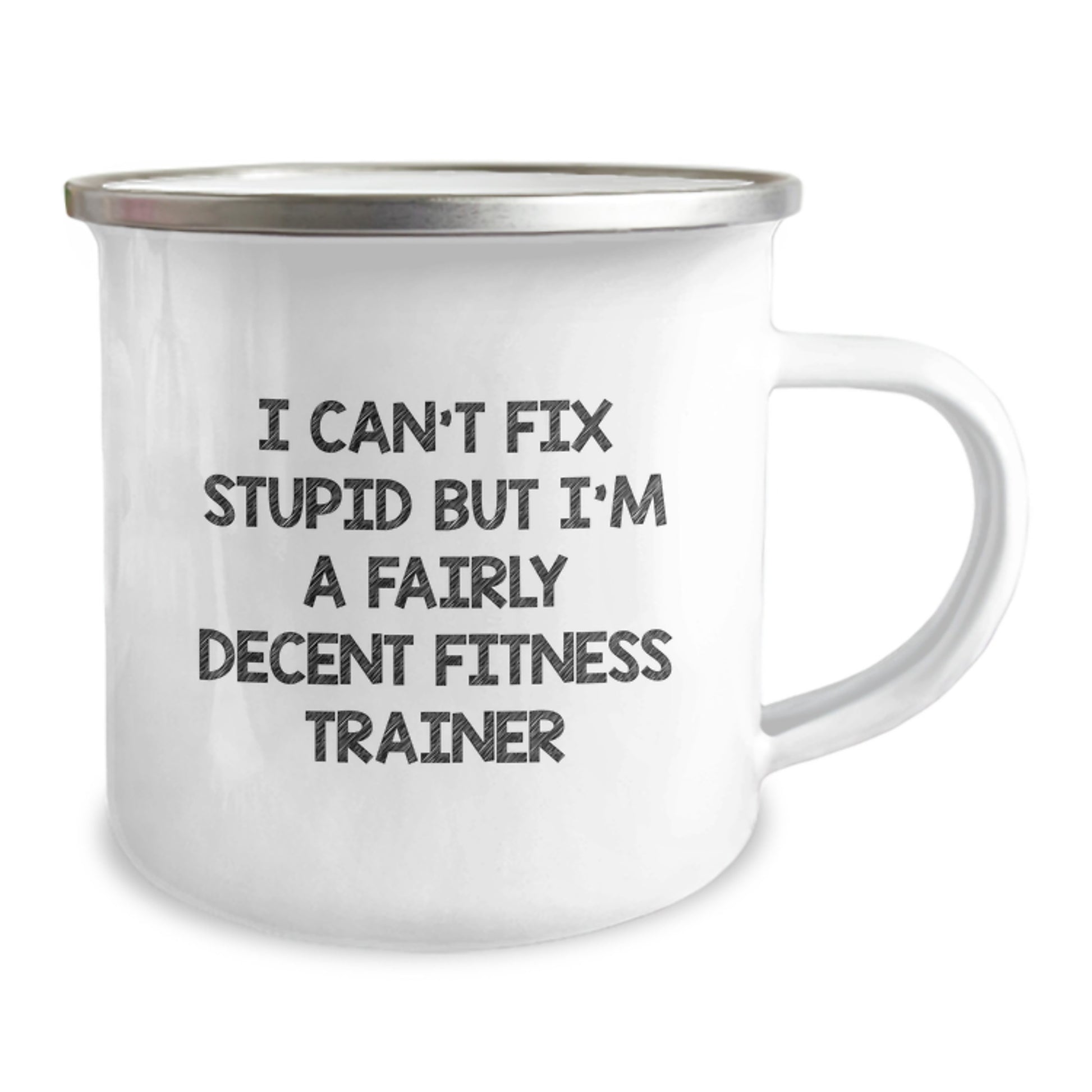 Funny Fitness Trainer Gifts for Men - I'm A Fairly Decent Trainer Camping Mug for Graduation - Image 2