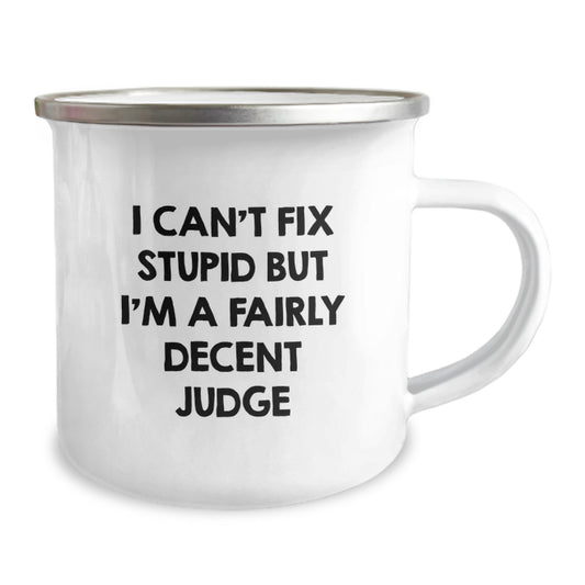 Cute Judge Gifts from Friends, Inspirational Graduation Unique Gifts for Judges, 12 oz Stainless Steel Camping Mug - Image 2