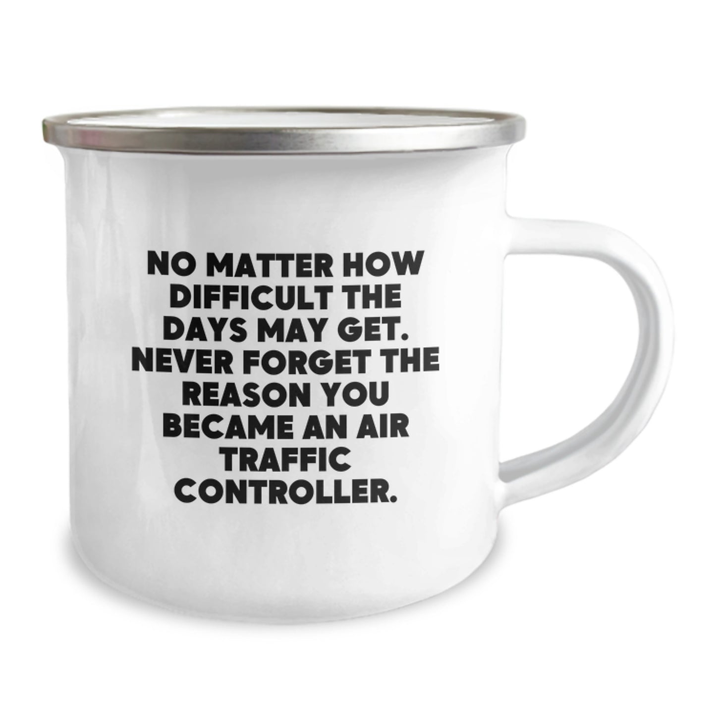 Unique Air Traffic Controller Gifts, Funny and Inspirational 'Never Forget' Camping Mug for Valentine's, Gifts from Family to Air Traffic Controller - Image 2