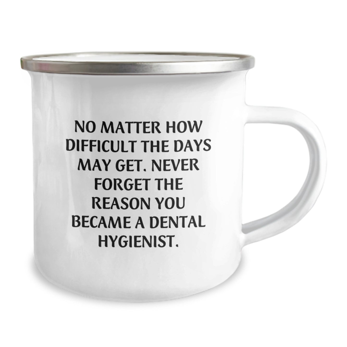 Inspiring Gifts for Dental Hygienist, Funny Quote: Never Forget Why You Became One, Perfect Graduation Camping Mug for Men Women Friends - Image 2