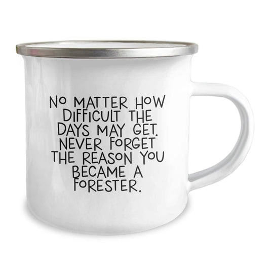 Funny Forester Inspirational Camping Mug Gifts from Men for Forester Graduation Unique Gifts - Image 2