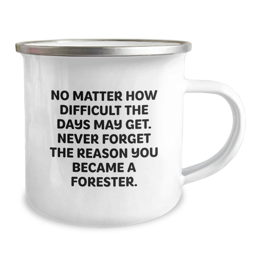 Funny Forester Gifts, Forester Camping Mug, Perfect Graduation Unique Gifts, Gifts from Family to Forester, Forester Enthusiast Mug, Never Forget the Reason You Became a Forester - Image 2