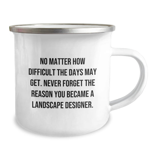 Gifts from Friends and Family for Landscape Designers - Camping Mug with Inspirational Quote for Graduation Unique Gifts - Image 2