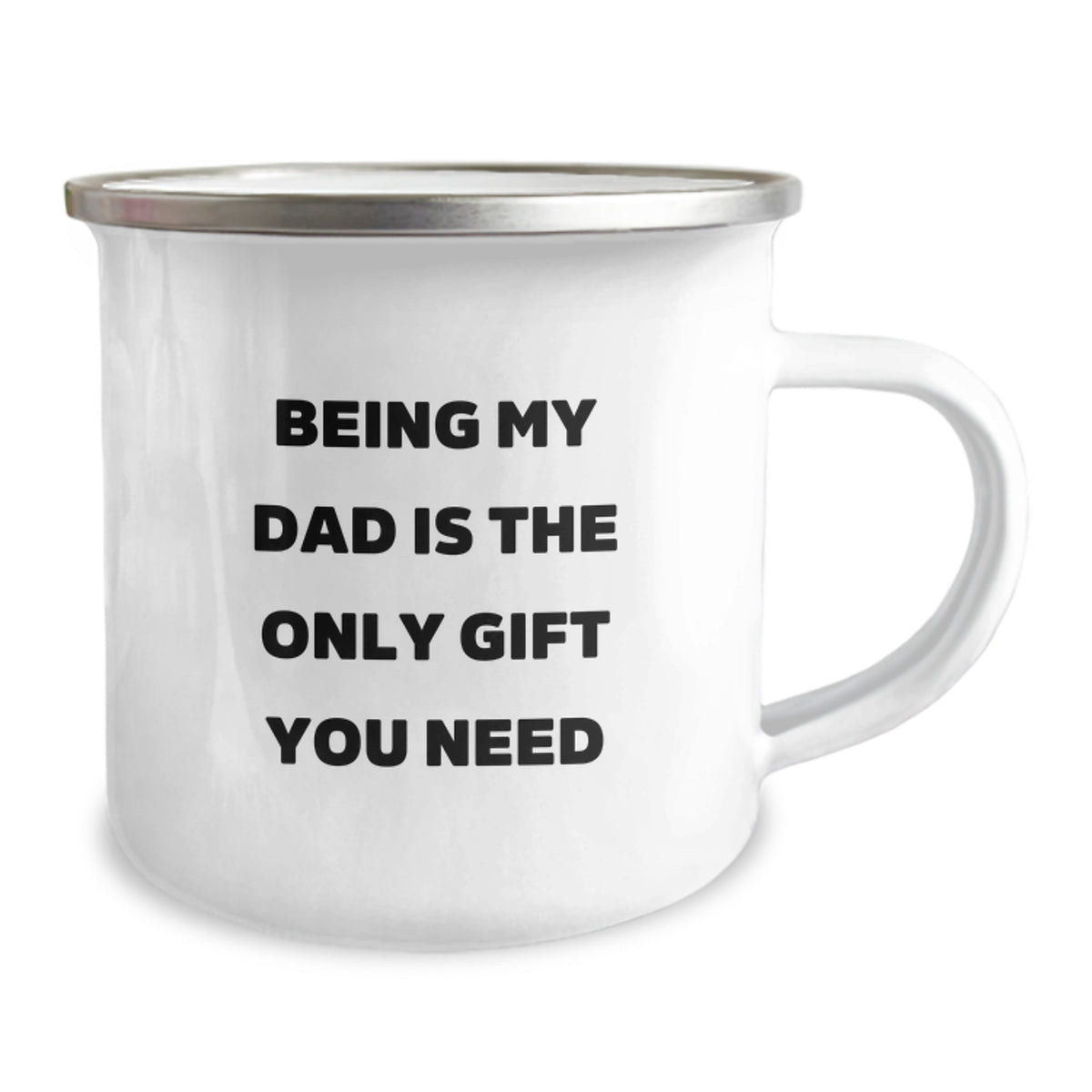 Funny Dad Gifts from Family - Being My Dad Is The Only Gift You Need, Unique Birthday Unique Gifts for Camping Dad, Funny Camping Mug - Image 2