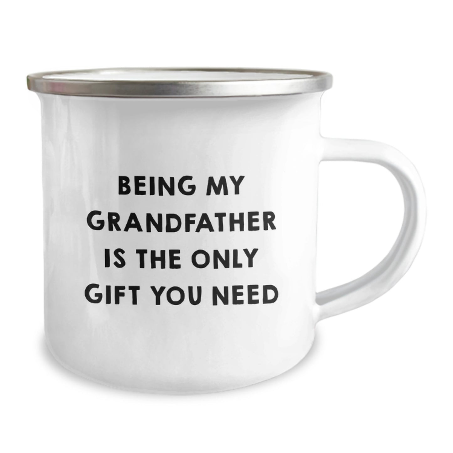 Funny Grandfather Gifts from Men, Gifts for Grandfather Camping Mug, Being My Grandfather Is The Only Gift You Need - Image 2