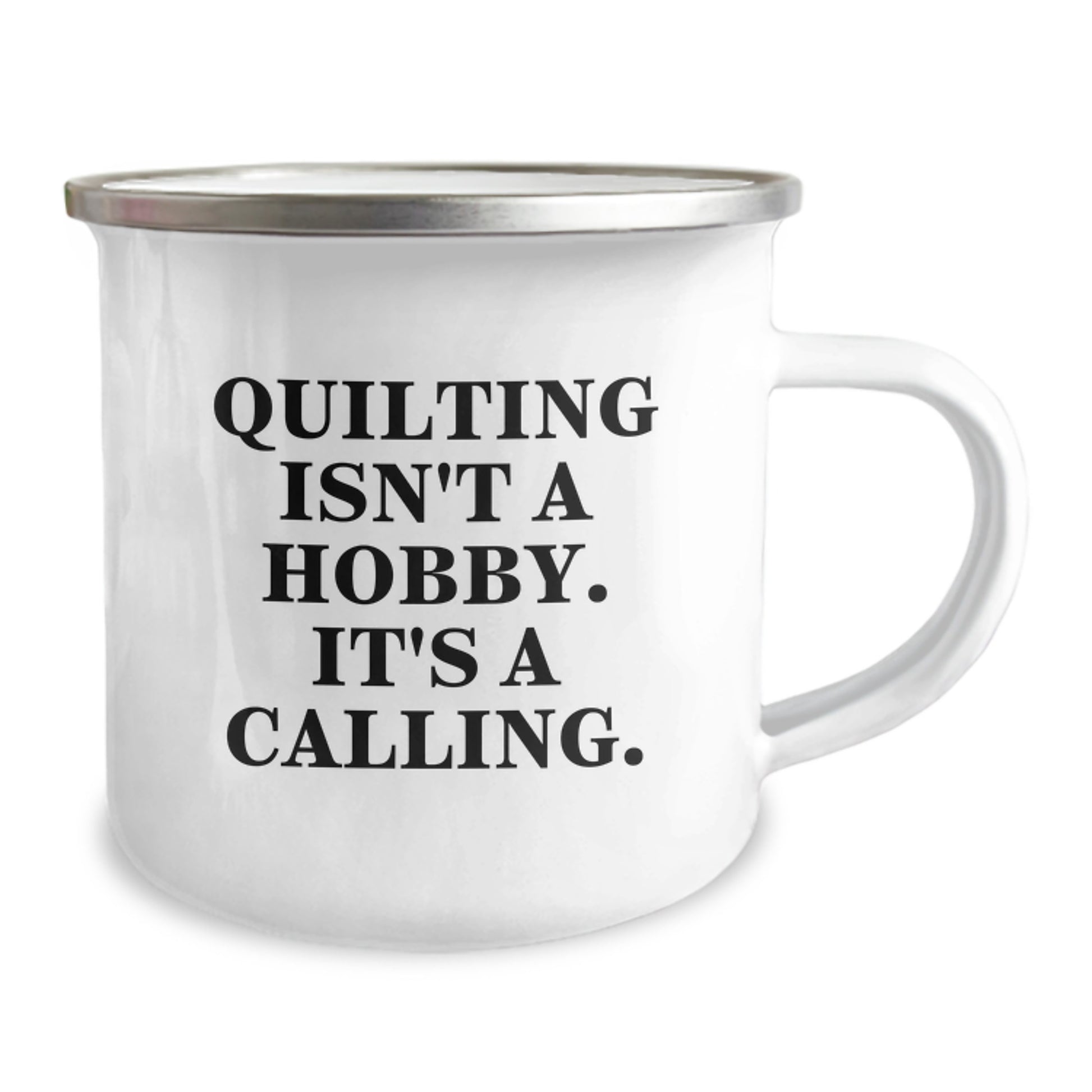 Quilting Gifts for Quilting Lovers, Funny Camping Mug for Graduation Unique Gifts from Friends, Quilting Isn't A Hobby. It's A Calling. - Image 2