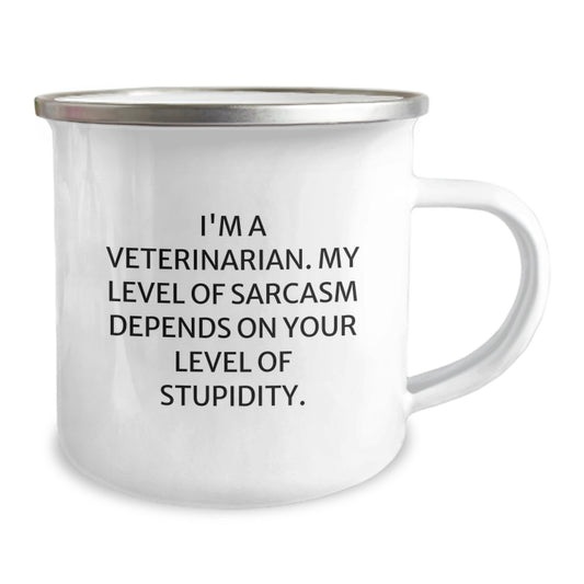 Funny Veterinarian Gifts from Friends, Unique Camping Mug for Veterinarian Men, Inspirational Quote for Graduation Day - I'm A Veterinarian - Image 2