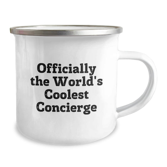 Unique Gifts from Men to Concierge Friends for Graduation - Funny World's Coolest Concierge Camping Mug - Image 2