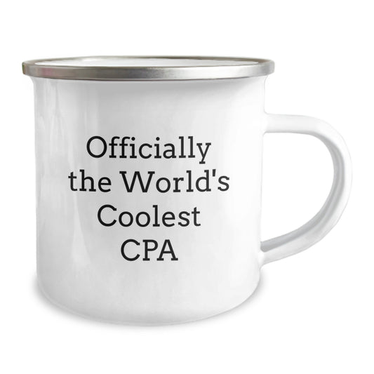 Funny CPA Gifts from Friends for Graduation Unique Camping Mug - Officially The World's Coolest Cpa - Image 2