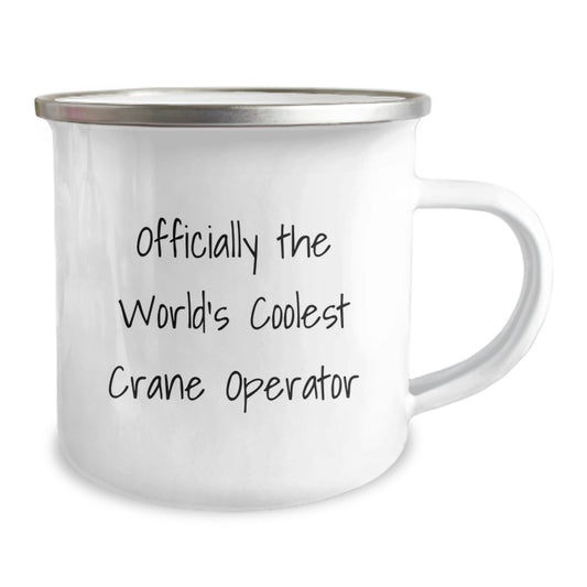 The World's Coolest Crane Operator Gifts, Funny Quote, Camping Mug for Men, Gifts from Family to Graduation Unique Gifts for Him - Image 2
